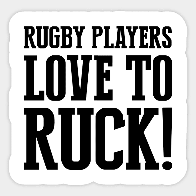 Rugby player love to ruck Sticker by stariconsrugby